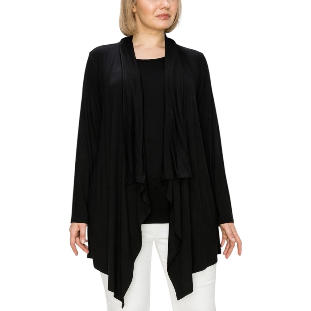NWT Coin 1804 Flyaway Black Cardigan Sweater - Size 3X